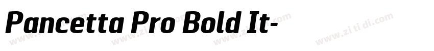Pancetta Pro Bold It字体转换